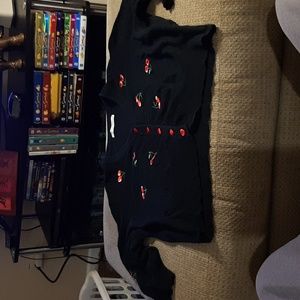 Belle Poque cropped pinup 1/2 sleeve sweater